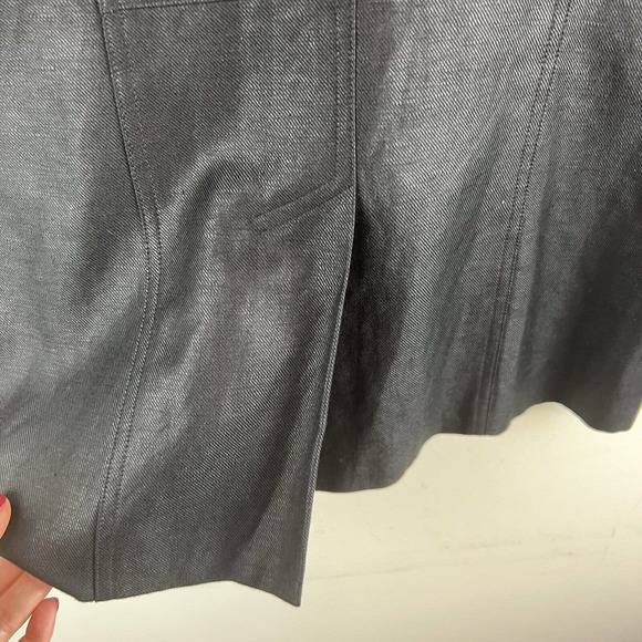 Vtg Cache Blazer S Oversized Linen Blend One Button Jacket - Picture 8 of 8